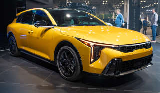 New Kia K4 hatchback at the New York Auto Show - front