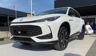 MG HS on display at Goodwood Festival of Speed 2024 - front static