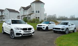 BMW X6 vs Porsche Cayenne and Range Rover Sport