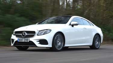 Used car hunter - Mercedes E-Class Coupe front tracking