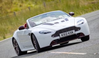 Aston Martin V12 Vantage Roadster front cornering