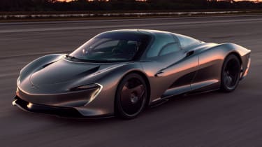 McLaren Speedtail - runway testing - front tracking